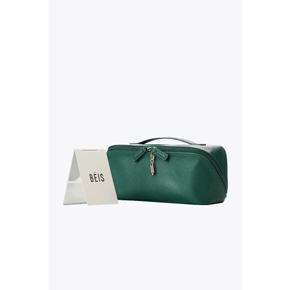 NWT Beis x Wicked Toiletry Kit Cosmetic Bag In Wicked Green - Picture 4 of 6